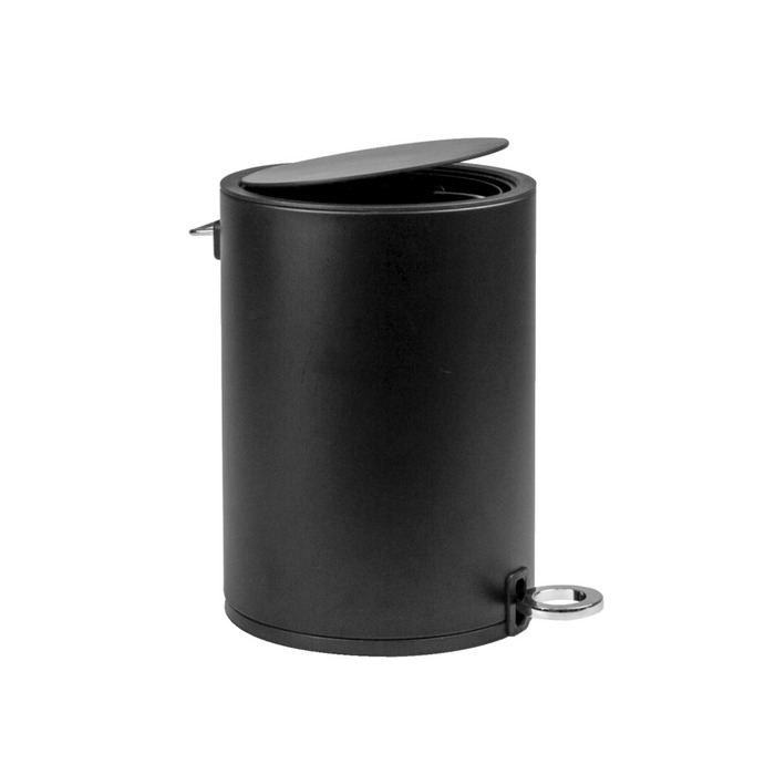 Pedalbøtte Blossom 3 liter svart - Habo